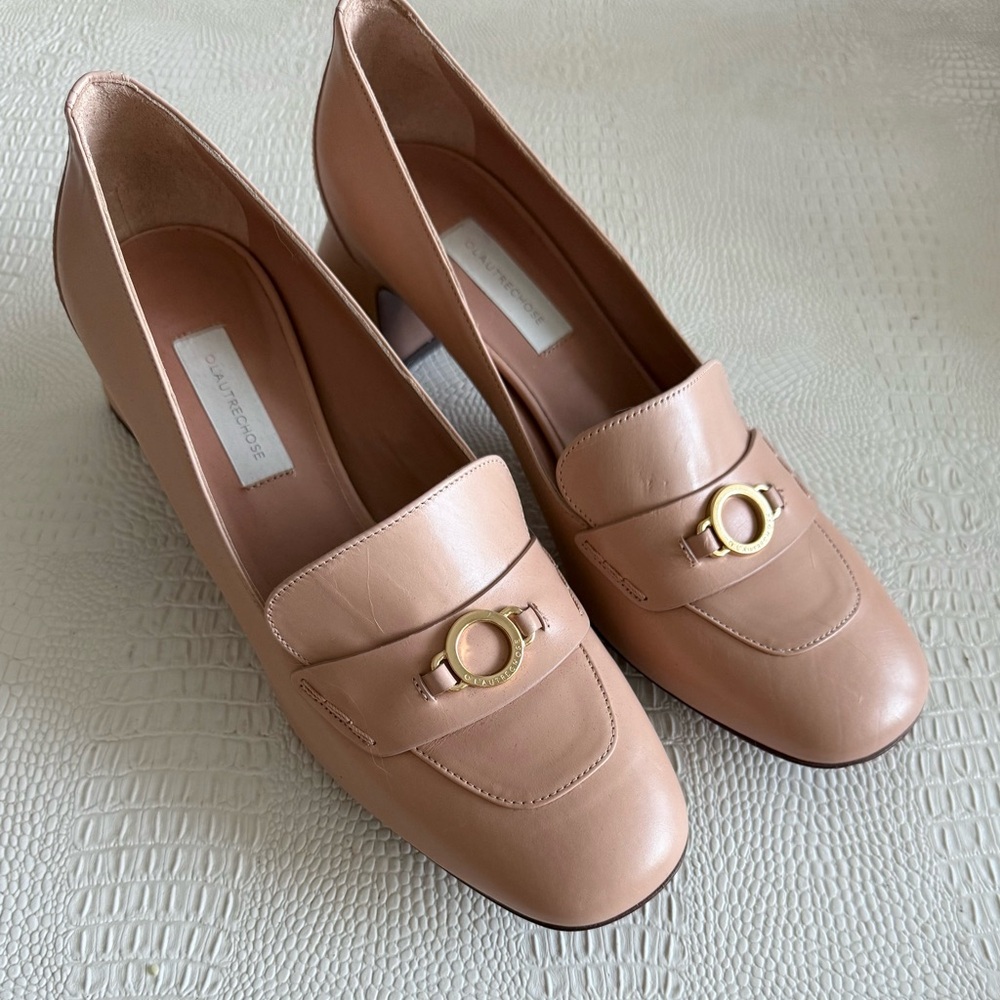 L’autre Chose Italian Loafer Block Heel - 39.5